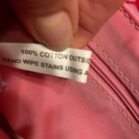 DONE Floral Tote Bag 100% cotton outside/Nylon inside Zipper Pocket - Picture 7 of 9